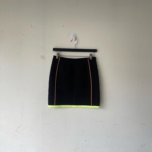 Adidas Ivy Park Black Brown Green Stretchy Knit Bodycon Mini Skirt Size S